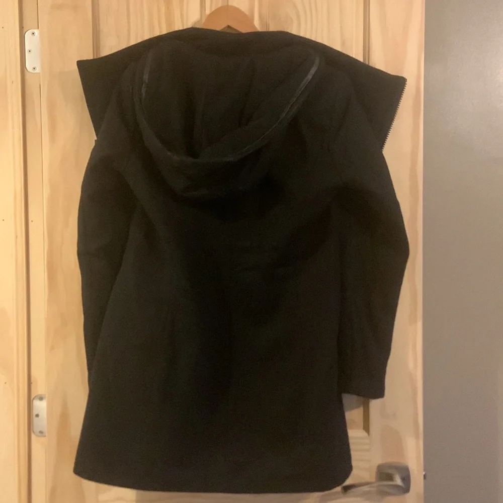 Women’s Calvin Klein black hooded pea coat - Picture 5 of 7